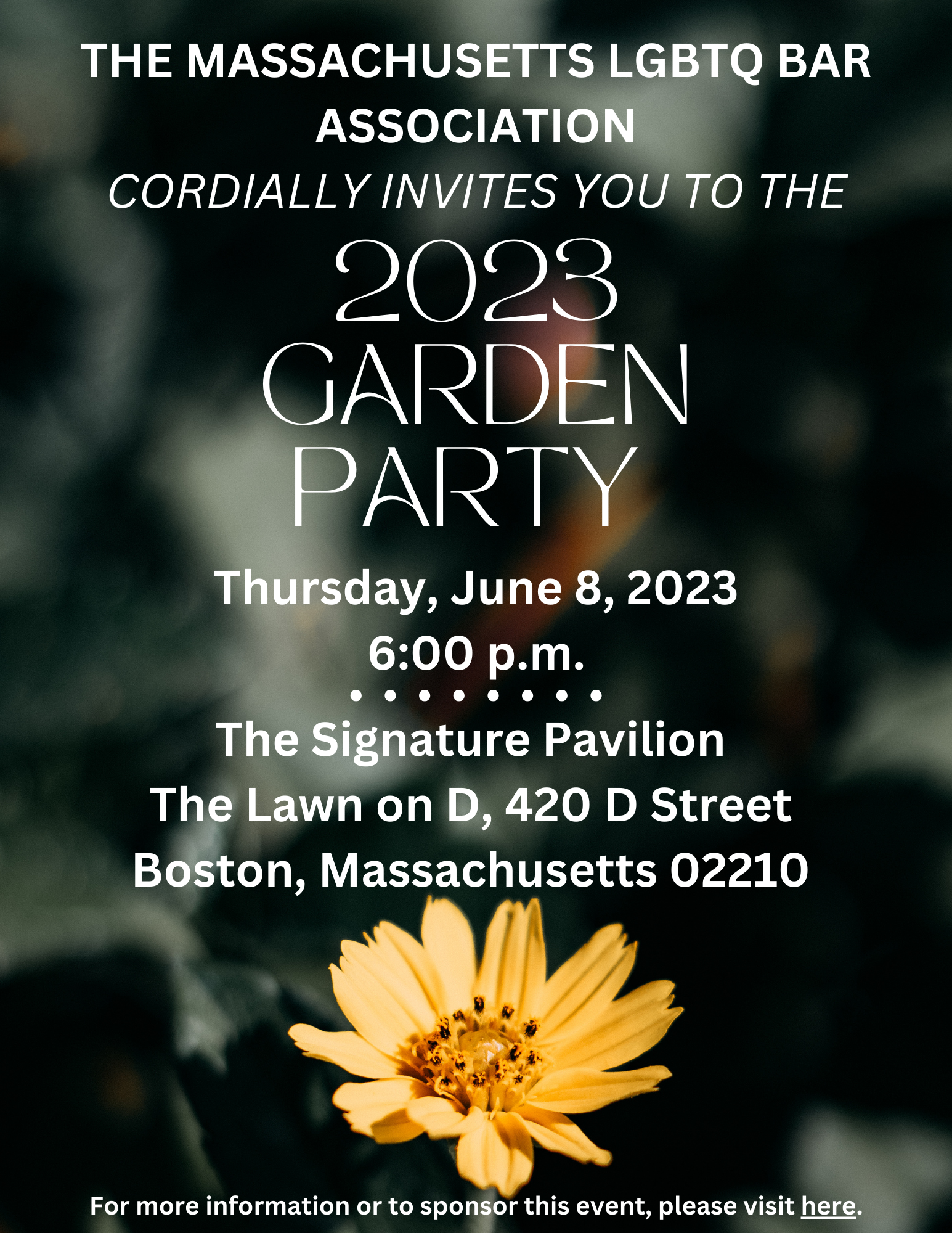 Mass. LGBTQ Bar Association - Garden Party 2023